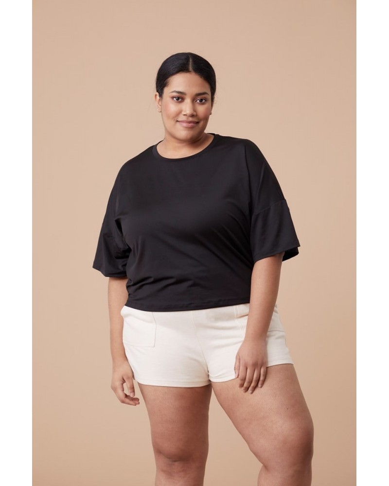 Shadow Womens Crop Top Black $13.75 Tops