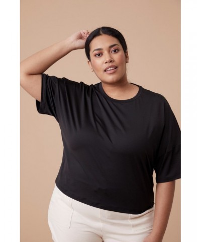 Shadow Womens Crop Top Black $13.75 Tops