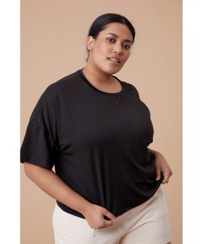 Shadow Womens Crop Top Black $13.75 Tops