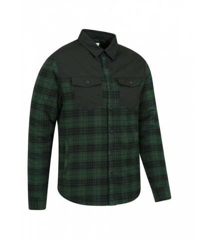 Flannel Insulated Mens Shacket Black $29.67 Jackets