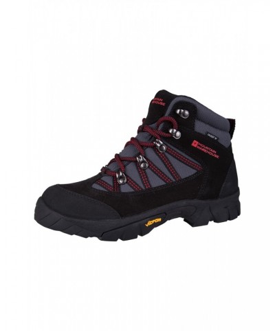 Edinburgh Vibram Youth Waterproof Hiking Boots Charcoal $45.59 Footwear