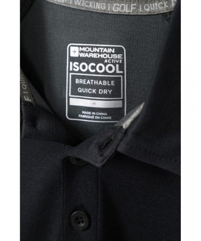 Fore IsoCool Mens Polo Shirt Black $13.74 Active