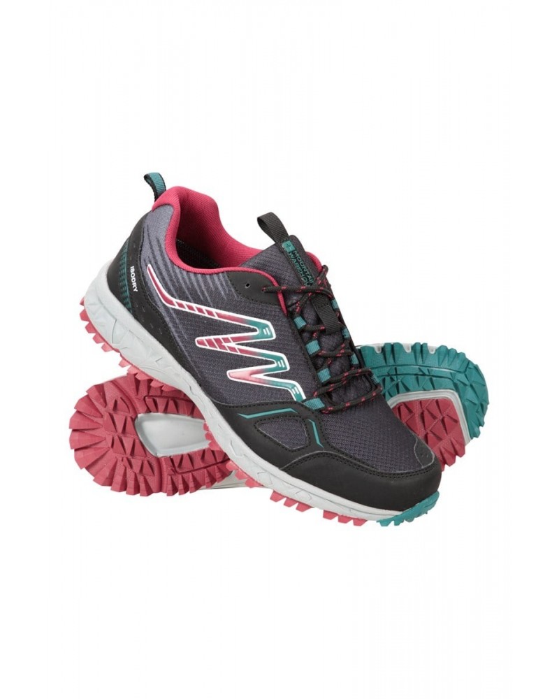 Lakeside Trail Womens Waterproof Running Shoes Berry $21.73 Active
