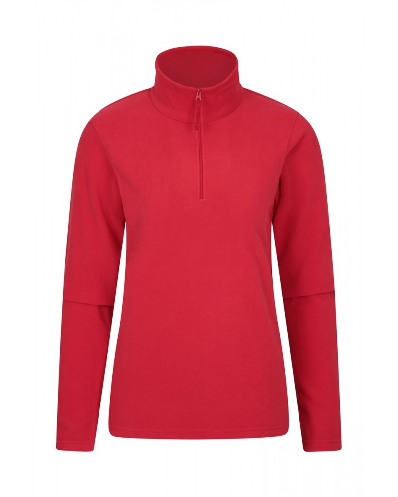 Camber Womens Half-Zip Fleece Dark Red $14.74 Fleece