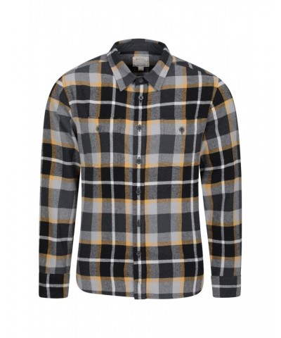 Lumberjack Flannel Long Sleeve Mens Shirt Black $14.50 Tops