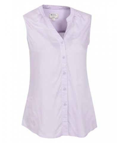 Amalfi Womens Sleeveless Shirt Lilac $12.50 Tops