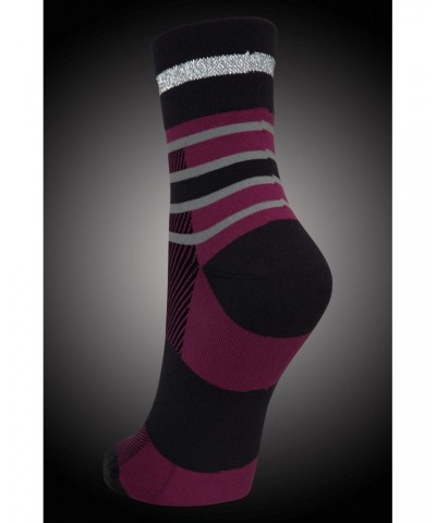 Vision Reflective Womens Sock Purple $10.43 Accessories