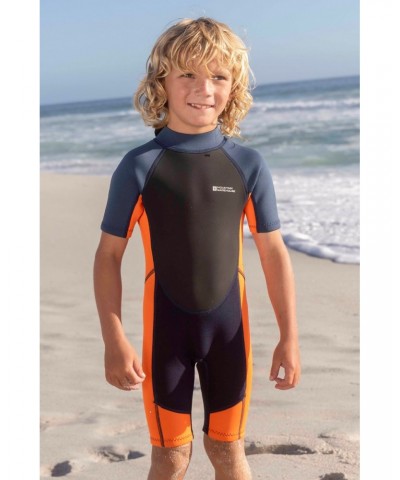 Kids Shorty 2.5/2mm Wetsuit Bright Orange $17.20 Swimwear