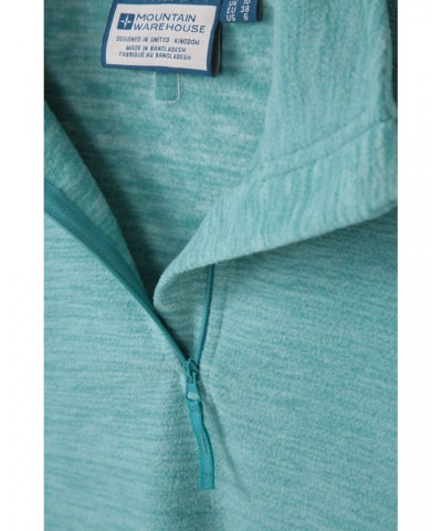 Snowdon Melange Womens Half-Zip Fleece Mint $13.49 Fleece