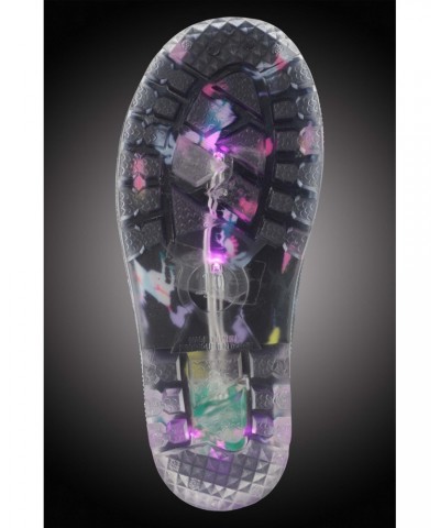 Splash Junior Flashing Lights Rain Boots Fuchsia $14.74 Footwear