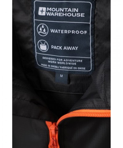 Swerve Mens Packaway Waterproof Jacket Black $25.37 Jackets