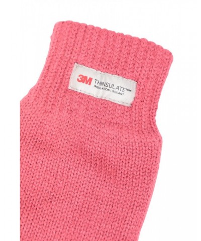 Kids Knitted Thinsulate Thermal Gloves Pink $10.00 Accessories