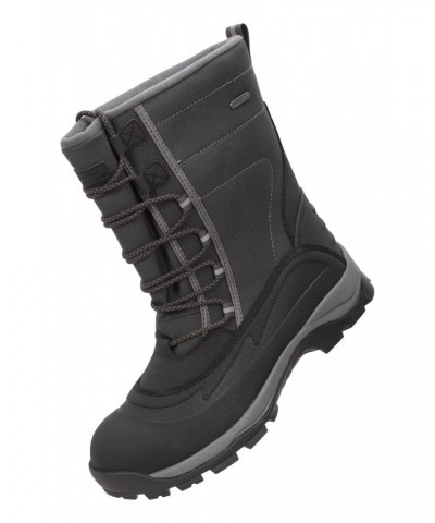Park Mens Snow Boots Charcoal $37.09 Footwear