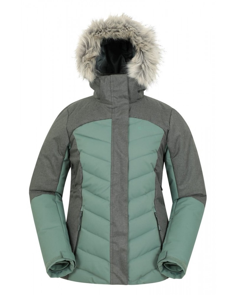 Pyrenees II Womens Insulated Ski Jacket Khaki $32.30 Jackets