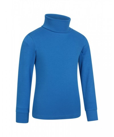 Meribel Kids Cotton Turtle Neck Top Cobalt $10.79 Base Layers