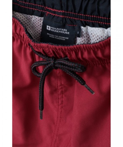 Aruba Mens Swim Shorts Dark Burgundy $15.89 Pants