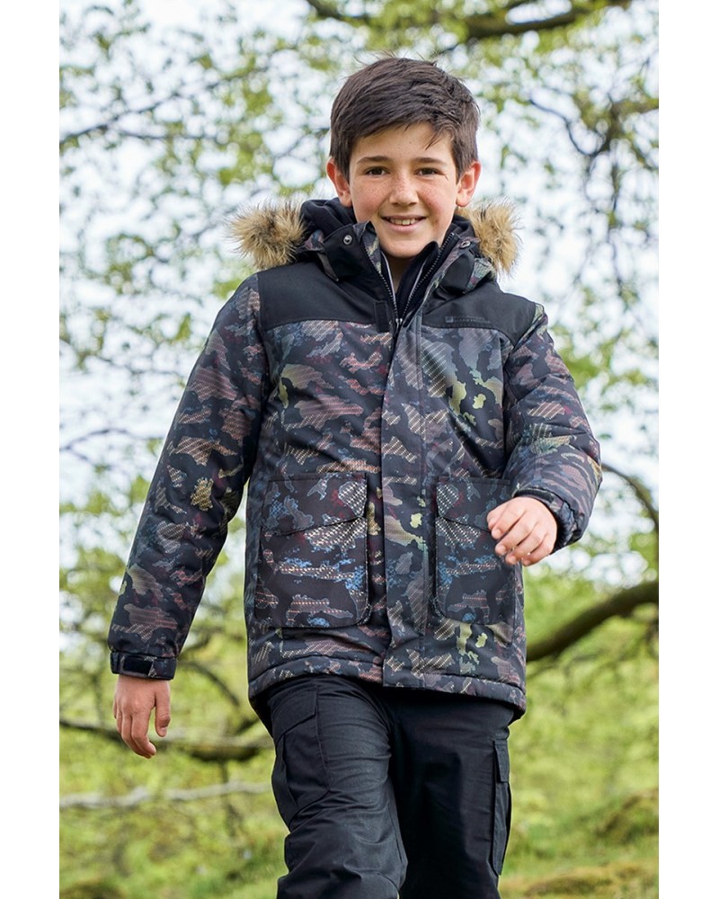 Ranger 3 Kids Waterproof Parka Jacket Black $18.90 Jackets