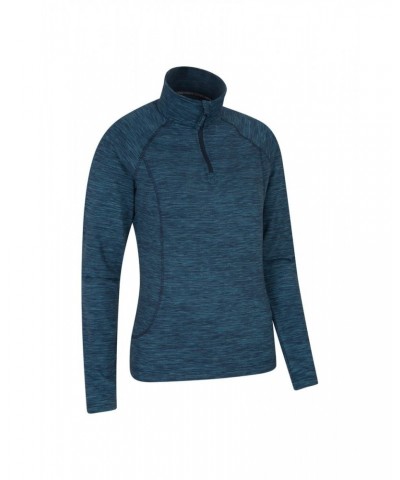 Bend And Stretch Womens Half-Zip Midlayer Blue $15.51 Active
