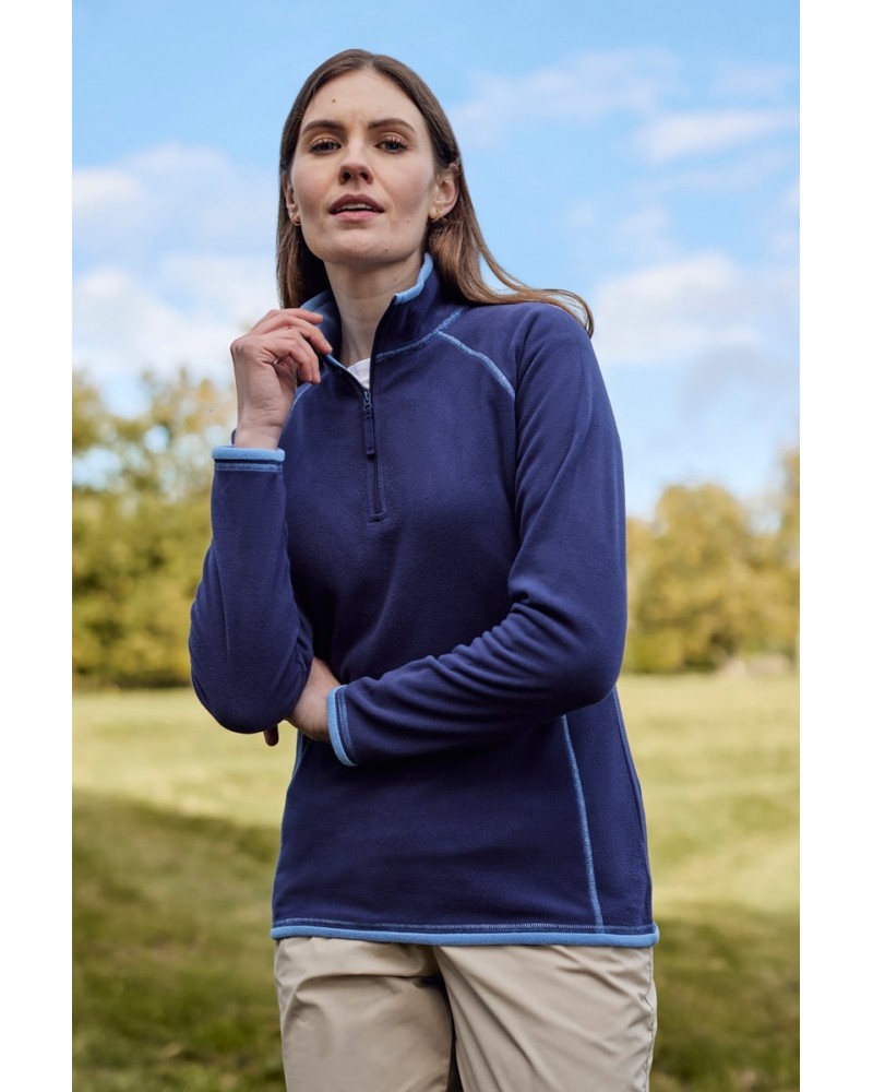 Montana Womens Half-Zip Fleece Navy $14.57 Fleece