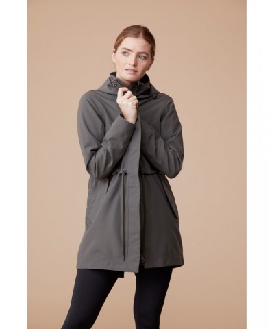 Dipali Womens Coat Dark Khaki $37.05 Jackets