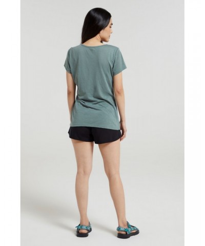 Agra Quick-Dry Womens T-Shirt Khaki $14.49 Tops