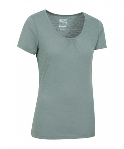 Agra Quick-Dry Womens T-Shirt Khaki $14.49 Tops