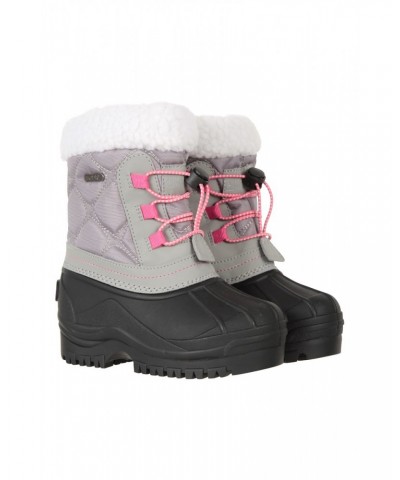 Arctic Toddler Adaptive Waterproof Snow Boots Light Grey $20.29 Footwear
