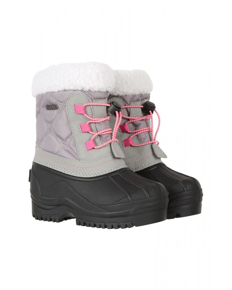 Arctic Toddler Adaptive Waterproof Snow Boots Light Grey $20.29 Footwear