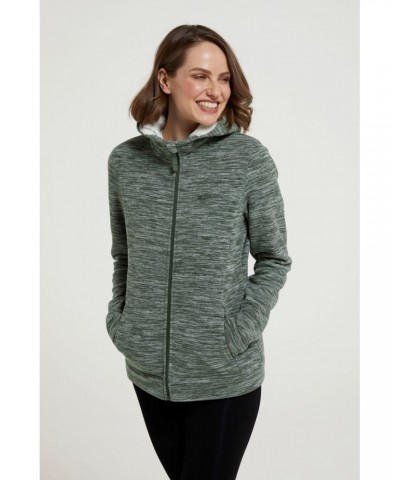 Snowdonia Womens Fleece Hoodie Khaki $17.84 Fleece