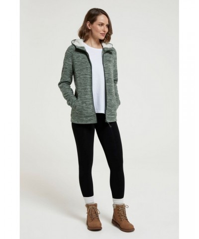 Snowdonia Womens Fleece Hoodie Khaki $17.84 Fleece