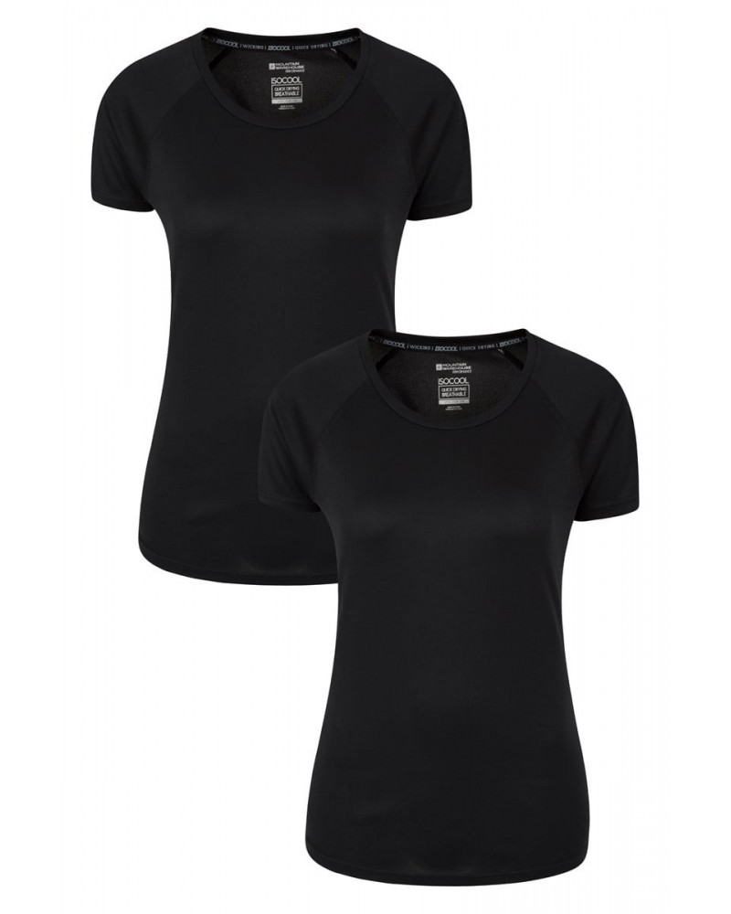 Endurance Womens UV Top Multipack Black $12.31 Tops