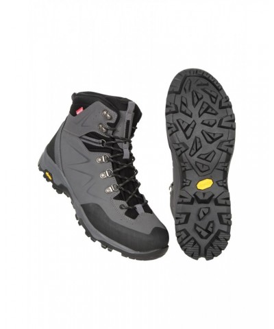 Ultra Pike Mens Vibram Recco® Waterproof Boots Grey $68.60 Footwear