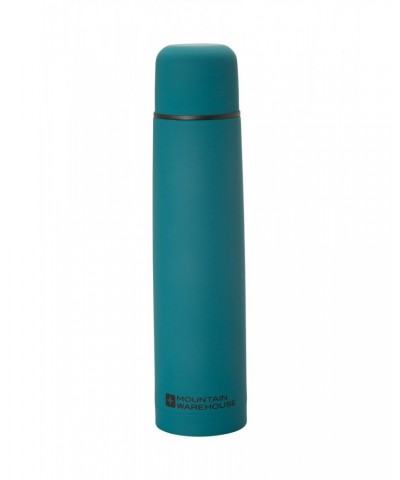 Double Walled Rubber Finish Flask - 1L Teal $15.11 Water Bottles