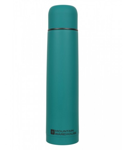 Double Walled Rubber Finish Flask - 1L Teal $15.11 Water Bottles