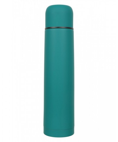 Double Walled Rubber Finish Flask - 1L Teal $15.11 Water Bottles