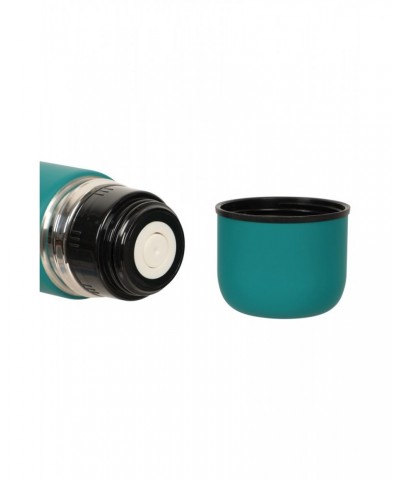 Double Walled Rubber Finish Flask - 1L Teal $15.11 Water Bottles