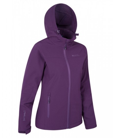 Exodus Womens Water Resistant Softshell Jacket Dark Purple $35.00 Jackets