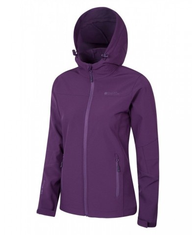 Exodus Womens Water Resistant Softshell Jacket Dark Purple $35.00 Jackets