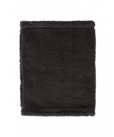 Kids Sherpa Fleece Neck Gaiter Jet Black $10.39 Accessories