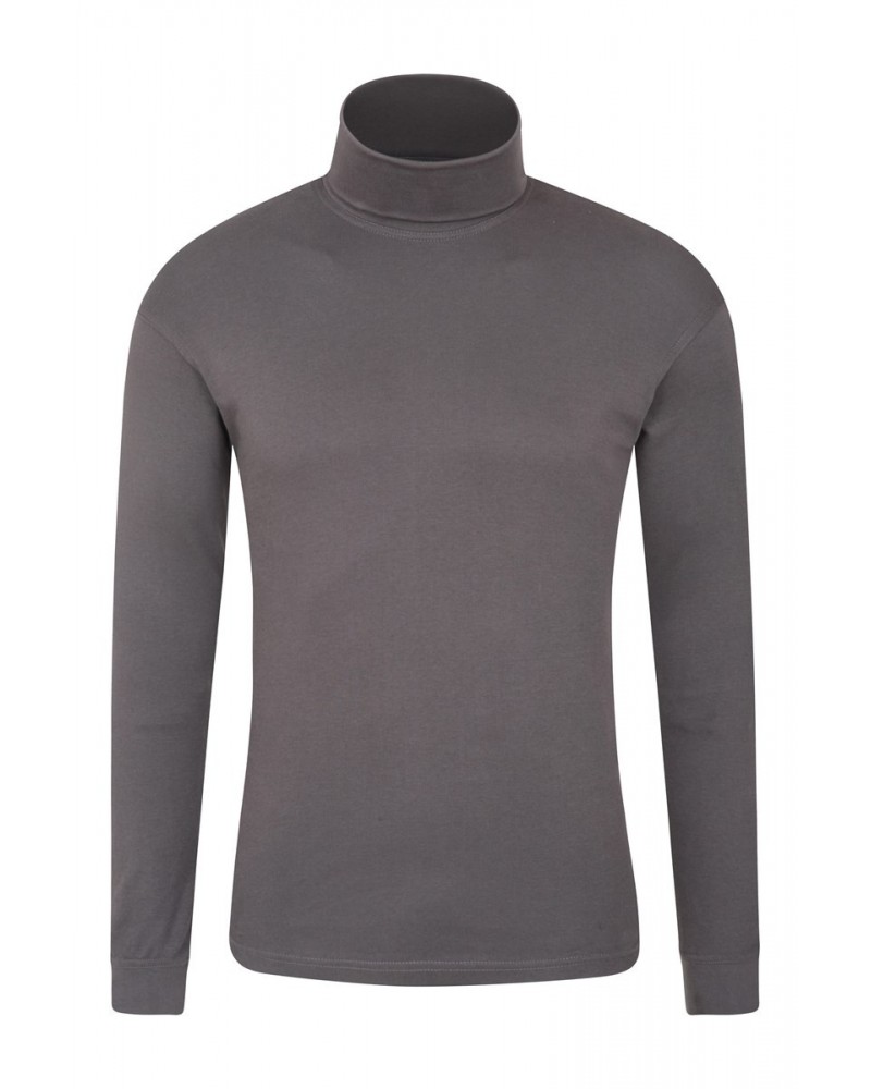 Meribel Mens Cotton Thermal Top Dark Grey $13.79 Thermals