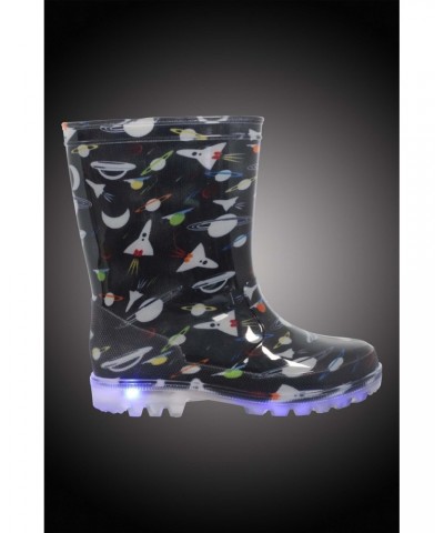 Splash Junior Flashing Lights Rain Boots Yellow $14.49 Footwear