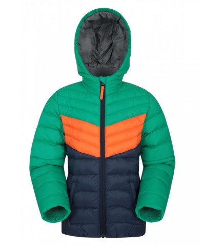 Colorblock Seasons Kids Insulated Jacket Green $21.99 Jackets