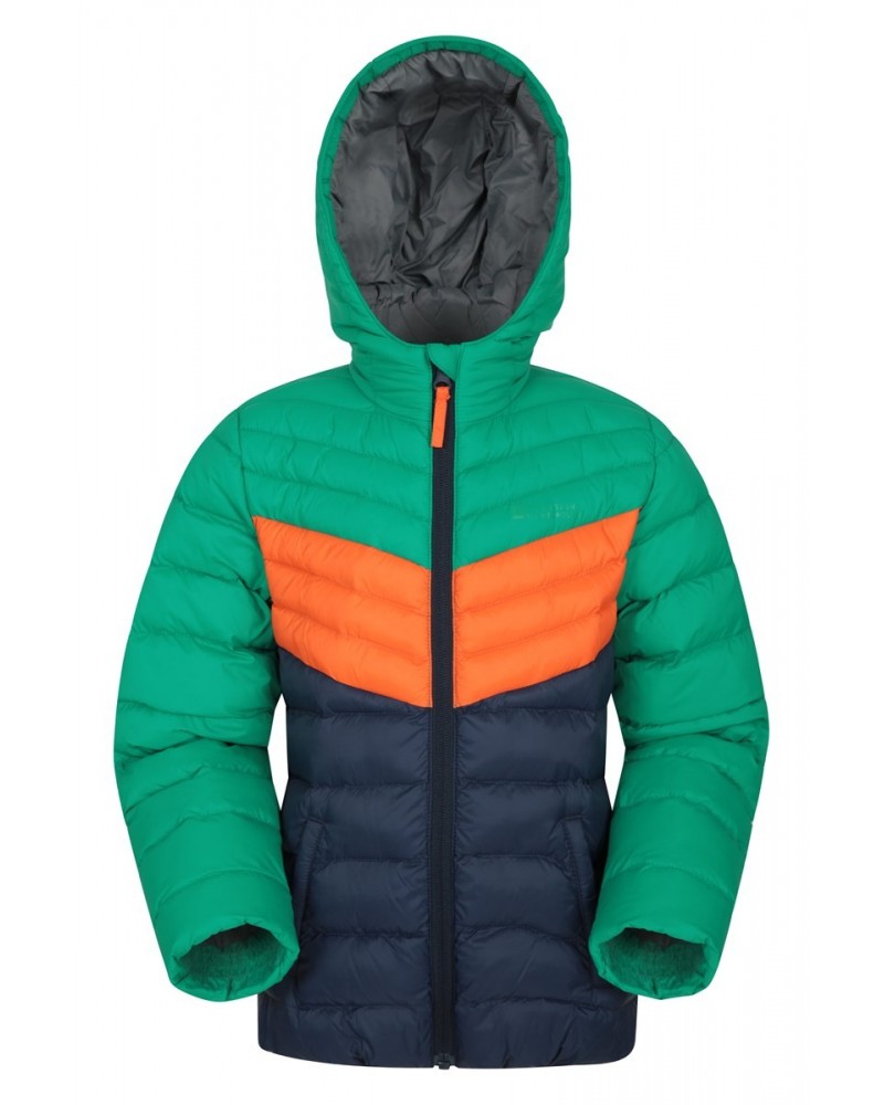 Colorblock Seasons Kids Insulated Jacket Green $21.99 Jackets