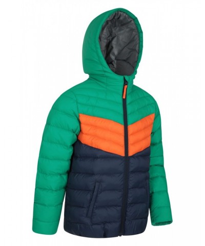 Colorblock Seasons Kids Insulated Jacket Green $21.99 Jackets