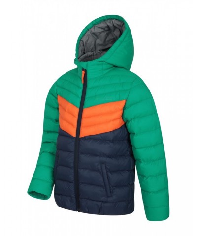 Colorblock Seasons Kids Insulated Jacket Green $21.99 Jackets