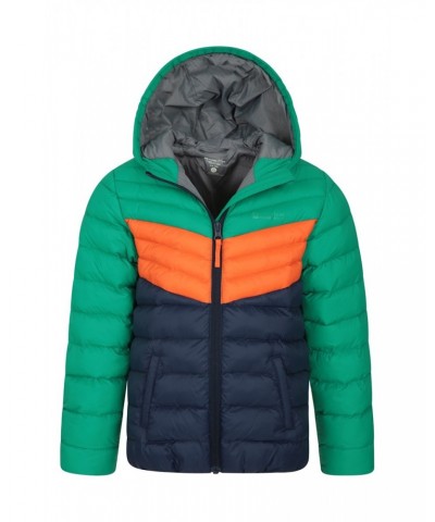 Colorblock Seasons Kids Insulated Jacket Green $21.99 Jackets