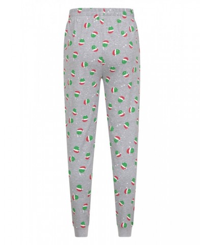Mens Printed Pajama Set Grey $16.49 Loungewear