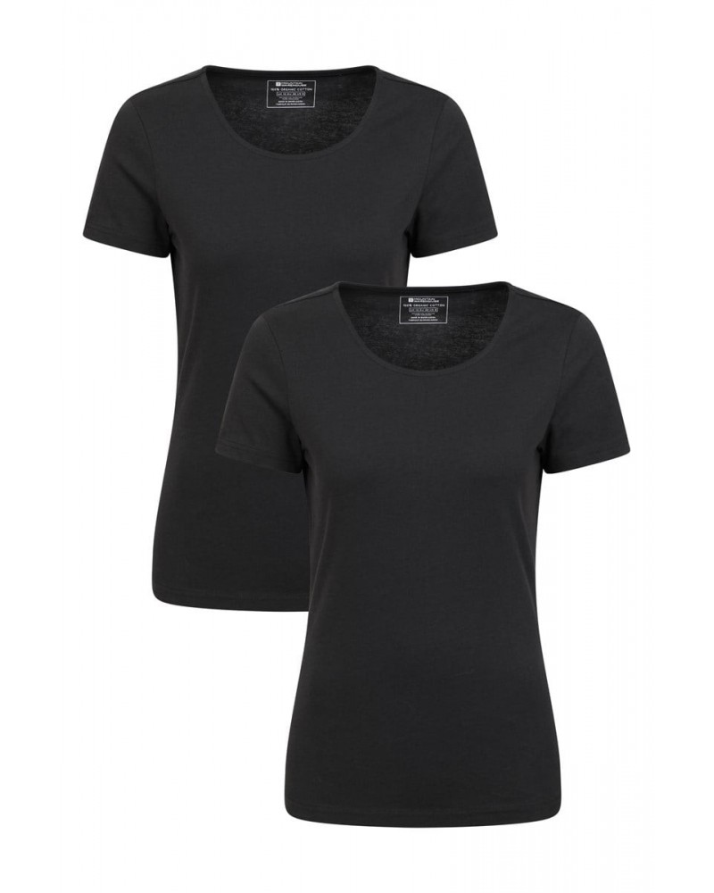 Eden Womens Organic T-Shirt Multipack Black $11.72 Tops