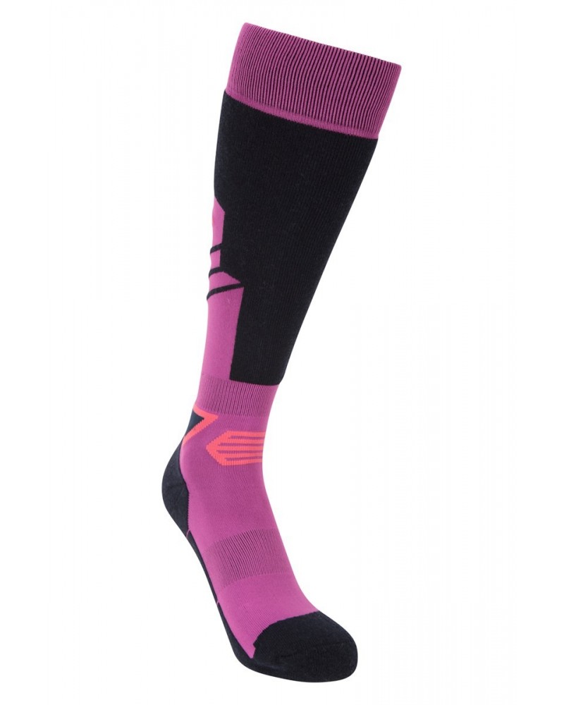 Extreme Womens Thermal Merino Knee Length Ski Socks Purple $14.84 Accessories