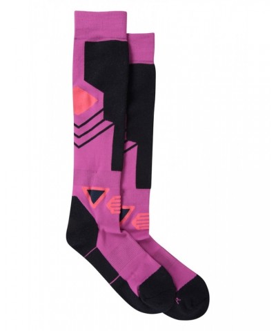 Extreme Womens Thermal Merino Knee Length Ski Socks Purple $14.84 Accessories